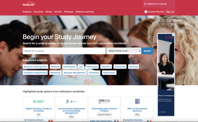StudyLink / Digital Education Marketing StudyLink / Digital Education Marketing